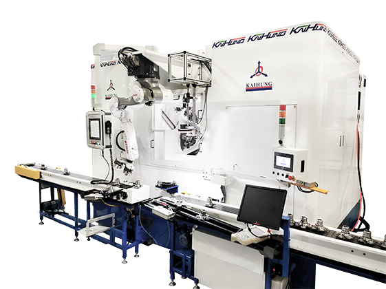 9-Stations 9-Spindles NC Rotary Transfer Machine